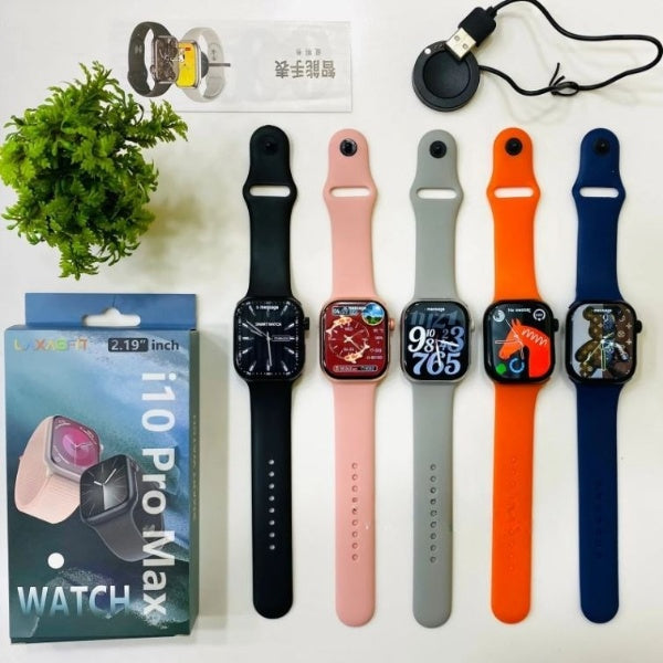i10 Pro Max Smartwatch | 2.19” Full Touch | Bluetooth Call | Fitness & Health Tracker | Series 9