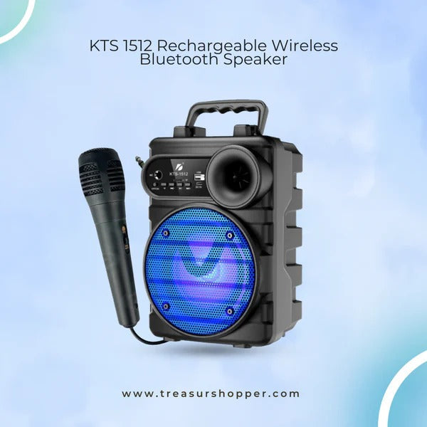 KTS-1512 Wireless Bluetooth Speaker – TWS, FM, USB, Mic, Original K Board