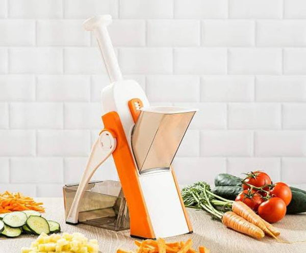 Once For All 5 In 1 Mandoline Slicer With Dicing Blade Safe Hidden Blades And Versatile Kitchen Tool For Home Cooks