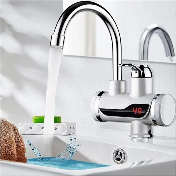 Instant Electric Heating Water Faucet with LED Digital Display – 3 Seconds Hot Water Tap for Kitchen & Bathroom (Tankless Geyser)