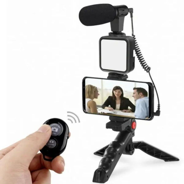 AY-49 Vlogging Video Making Kit for Smartphone & Camera – Video Recording, Photography & Studio Setup